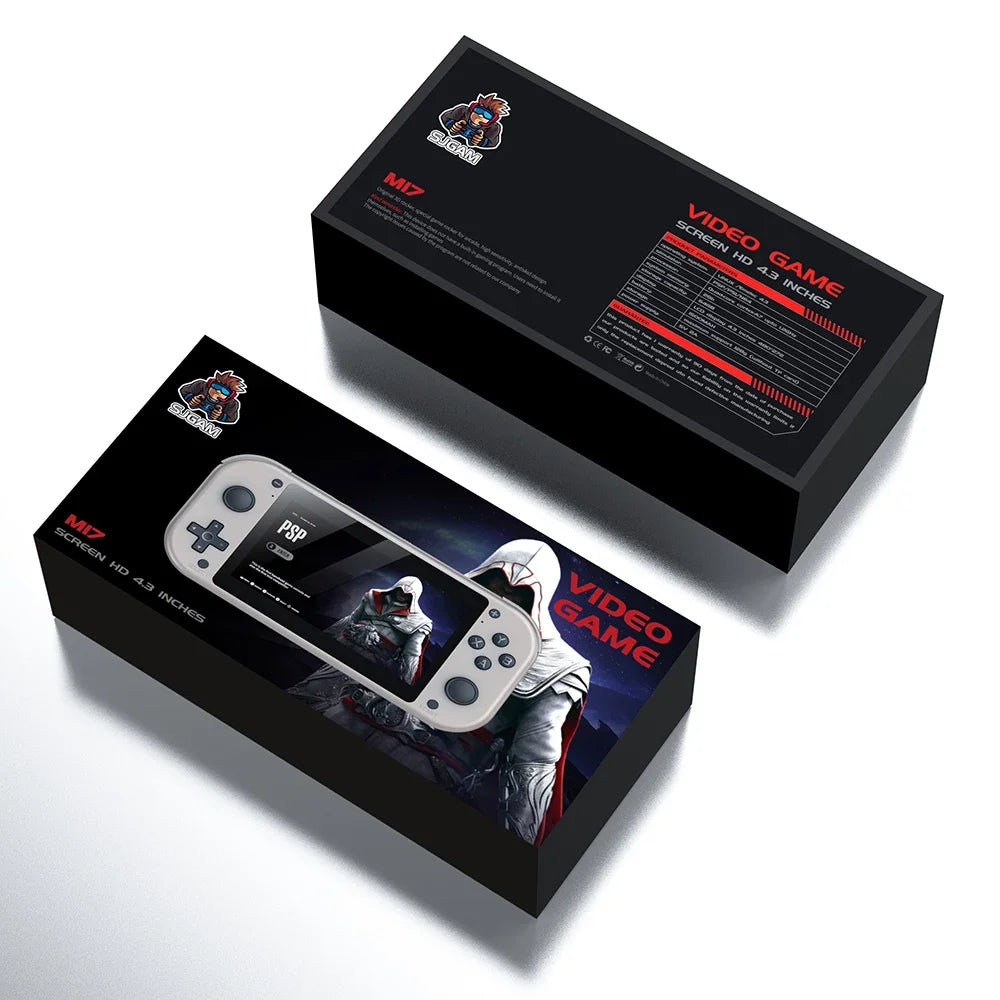 M17 retro handheld video game console 4.3 inch 20000 + classic games