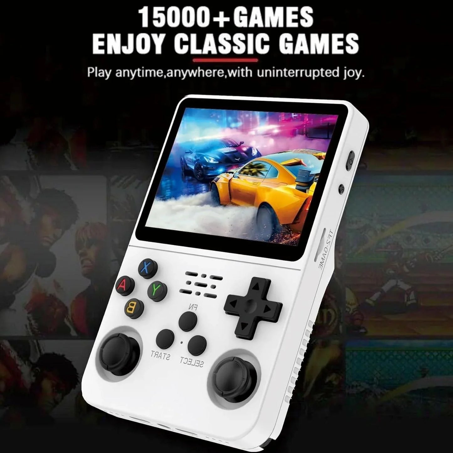 R36s handheld game console 3.5 inch ips screen retro gaming console 64g card