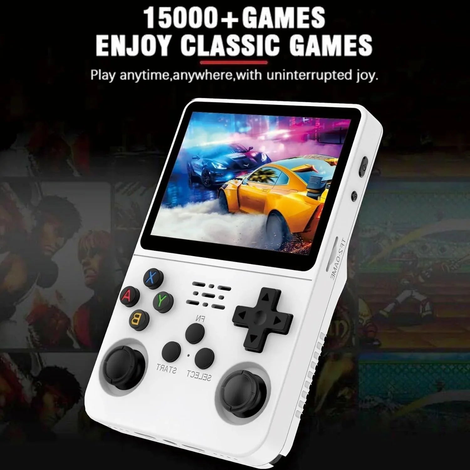 R36s handheld game console 3.5 inch ips screen retro gaming console 64g card