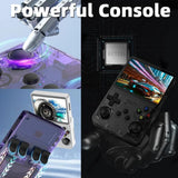 R36s handheld game console 3.5 inch ips screen retro gaming console 64g card