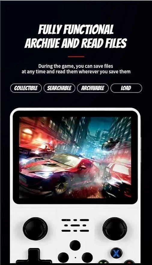 R36s handheld game console 3.5 inch ips screen retro gaming console 64g card