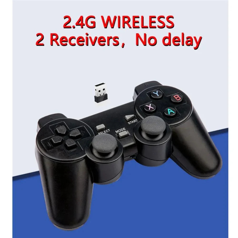 Retro classic gamebox 2.4g wireless dual system android 9.1 game stick