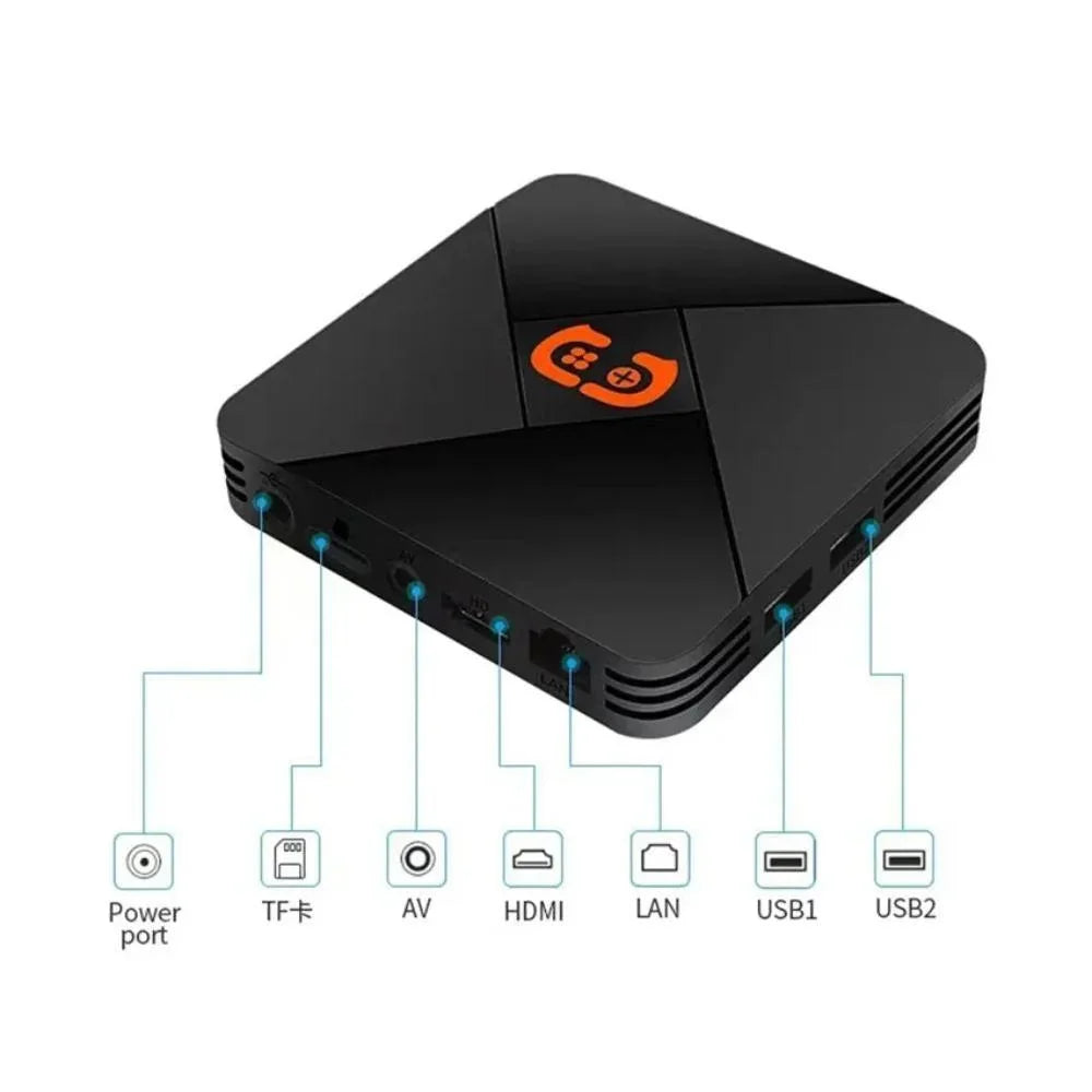 Retro classic gamebox 2.4g wireless dual system android 9.1 game stick