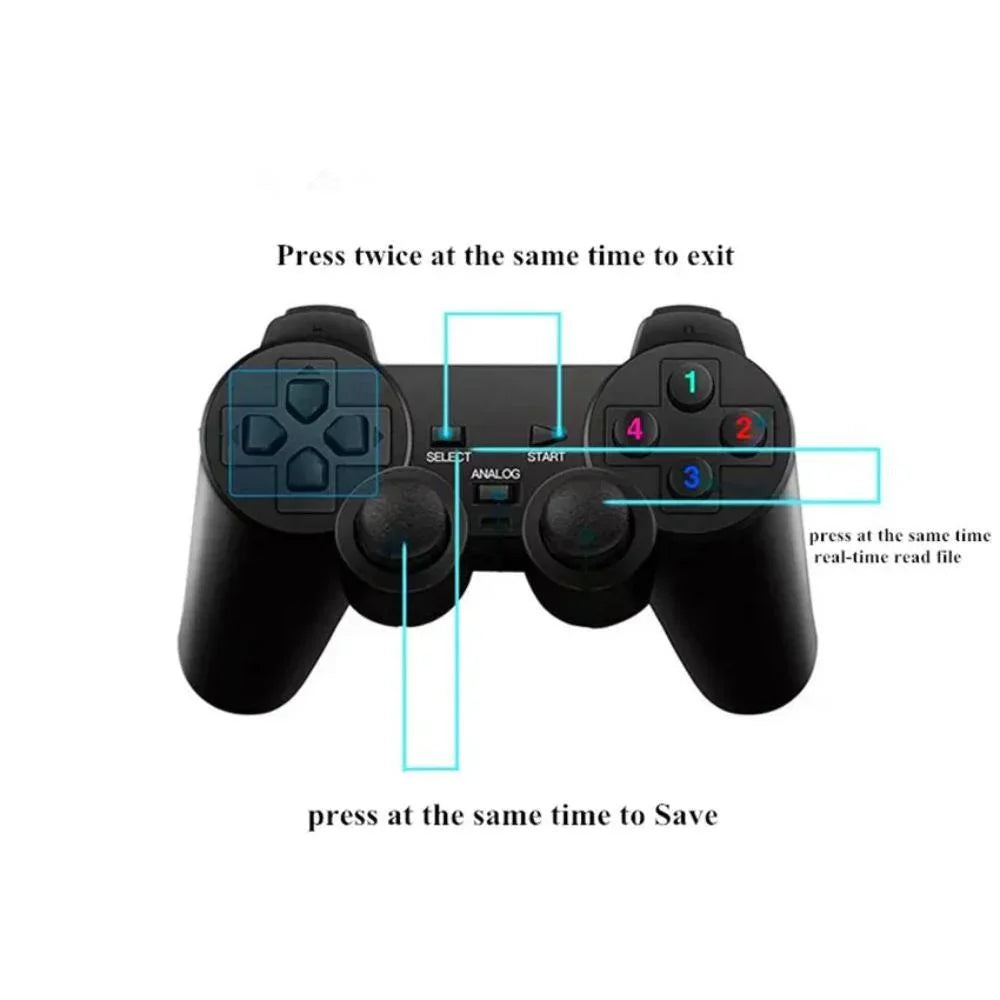 Retro classic gamebox 2.4g wireless dual system android 9.1 game stick