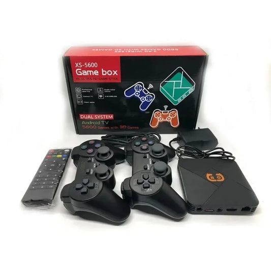Retro classic gamebox 2.4g wireless dual system android 9.1 game stick