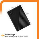 WD (1/2)TB My Passport Portable External Hard Drive Black backup software