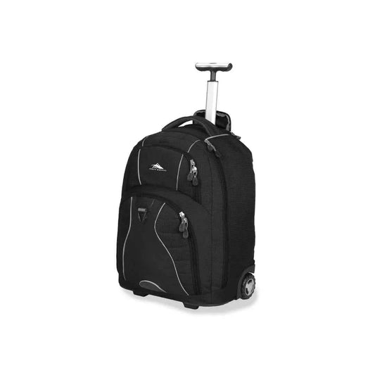High sierra black wheeled backpack backpacks
