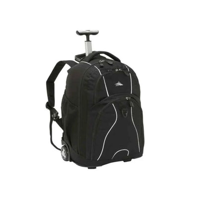 High sierra black wheeled backpack backpacks