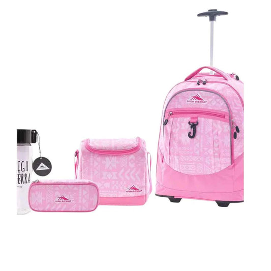 High sierra chaser wheeled backpack set (4 pc) backpacks