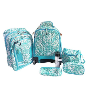 High sierra printed trolley backpack set (6 pc) backpacks