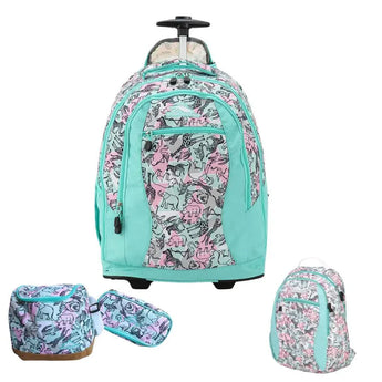 High sierra safari wheeled backpack set (4 pc) backpacks