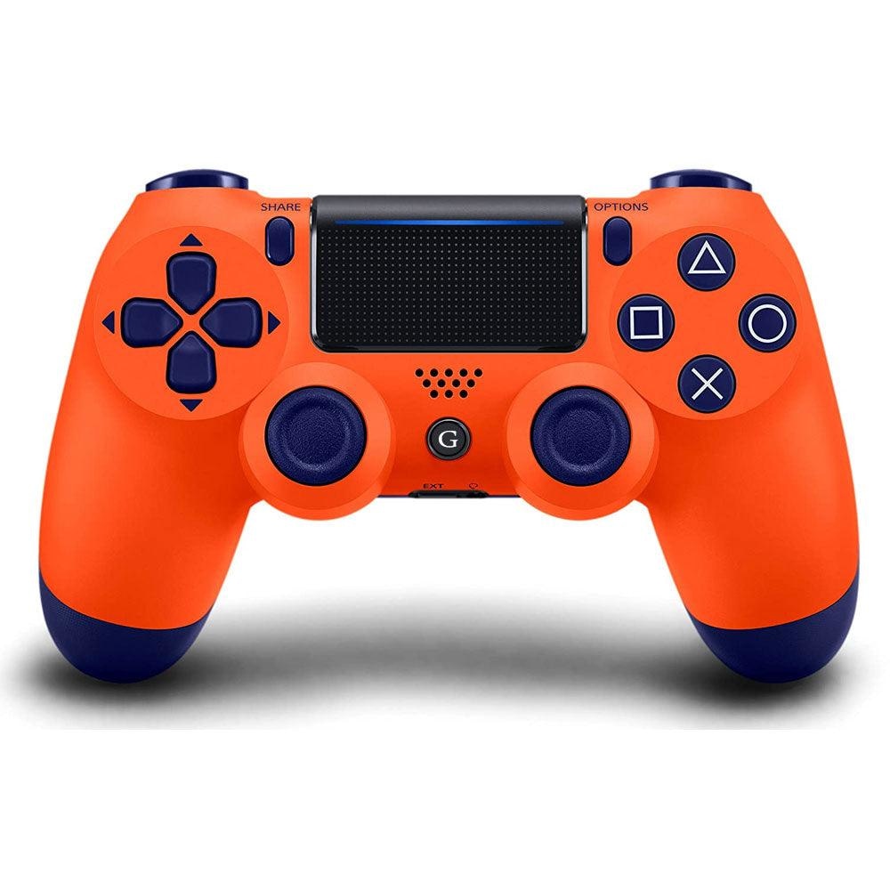 Wireless bt gamepad for ps4 controller solid orange - Fun Touch