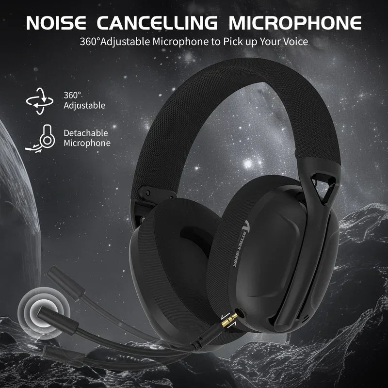 Attack shark l80 ultra-light tri-mode gaming headset headsets