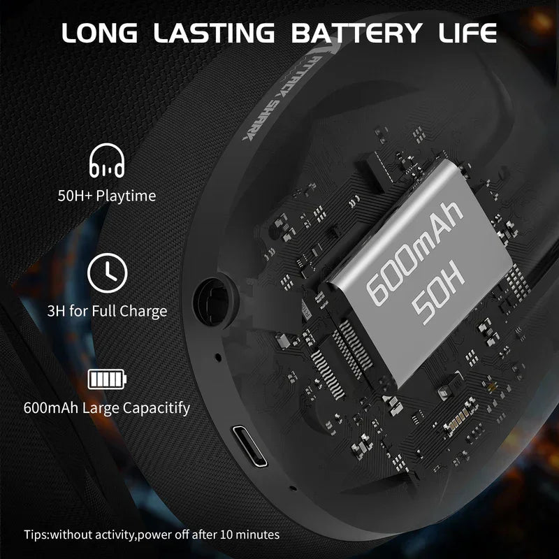 Attack shark l80 ultra-light tri-mode gaming headset headsets