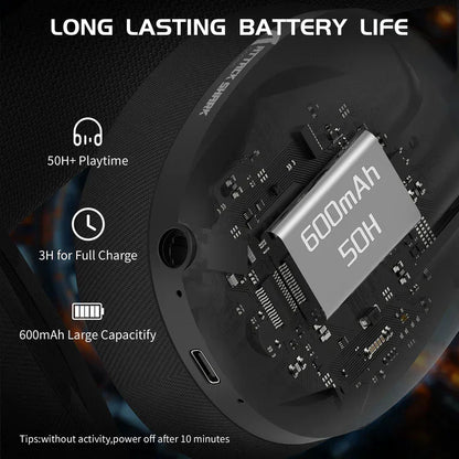 Attack shark l80 ultra-light tri-mode gaming headset headsets