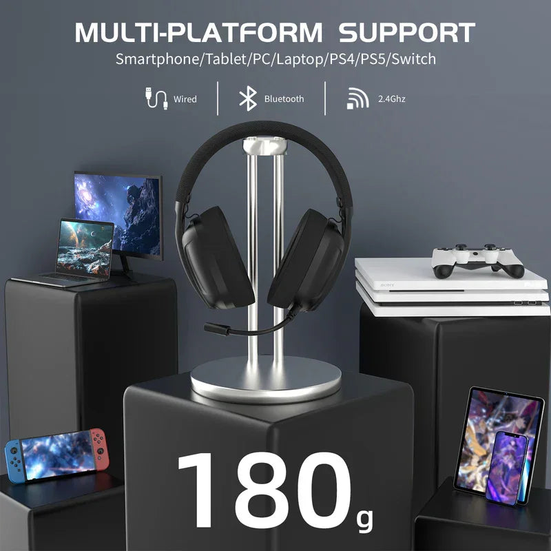 Attack shark l80 ultra-light tri-mode gaming headset headsets
