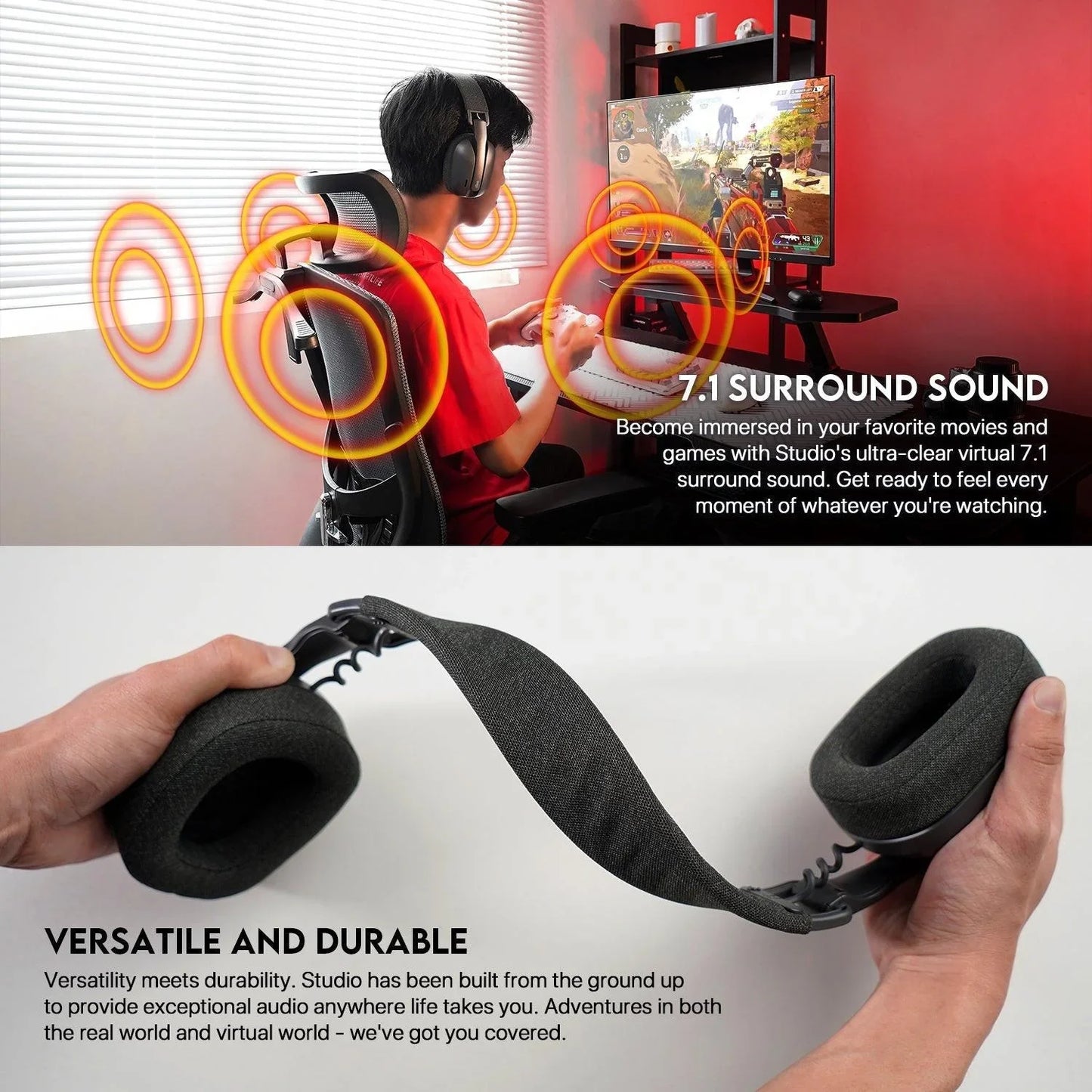 Fantech studio whg03 wireless headset