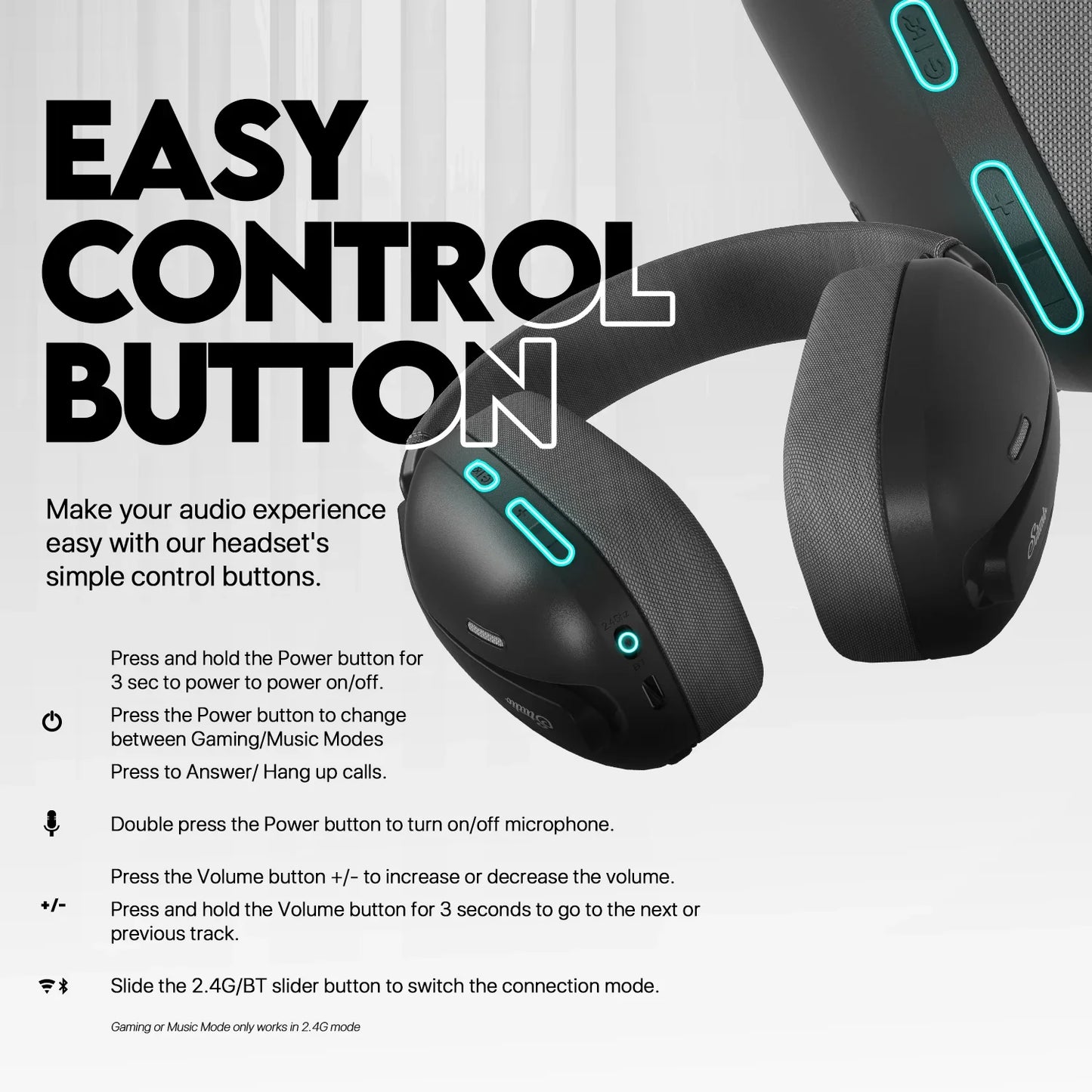 Fantech studio whg03 wireless headset