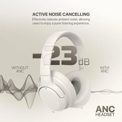 Fantech wh05a go vibe anc wireless headset baige headsets