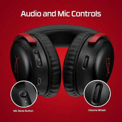 Hyperx cloud iii wireless – gaming headset for pc ps5 ps4 up to 120-hour