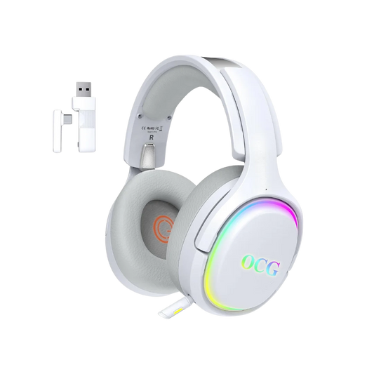 Ocg gaming headset dual wireless lossless 2.4g bluetooth gaming headphones