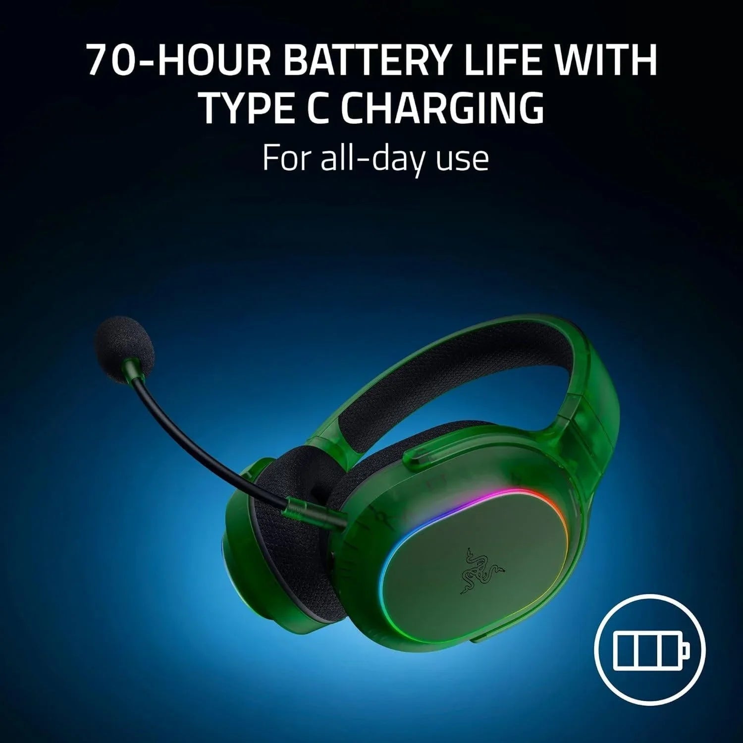 Razer barracuda x chroma wireless gaming headset: 2.4ghz wireless & bluetooth