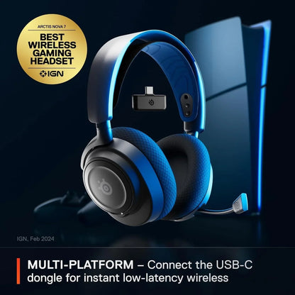 Steelseries arctis nova 7p wireless multi-platform gaming headset neodymium