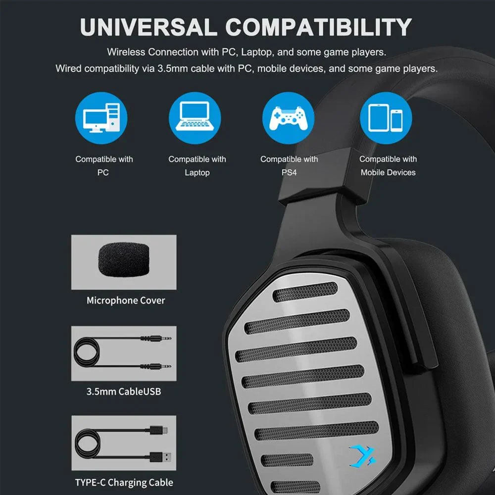 Xiberia g02 wireless gaming headset for ps5/ps4/pc