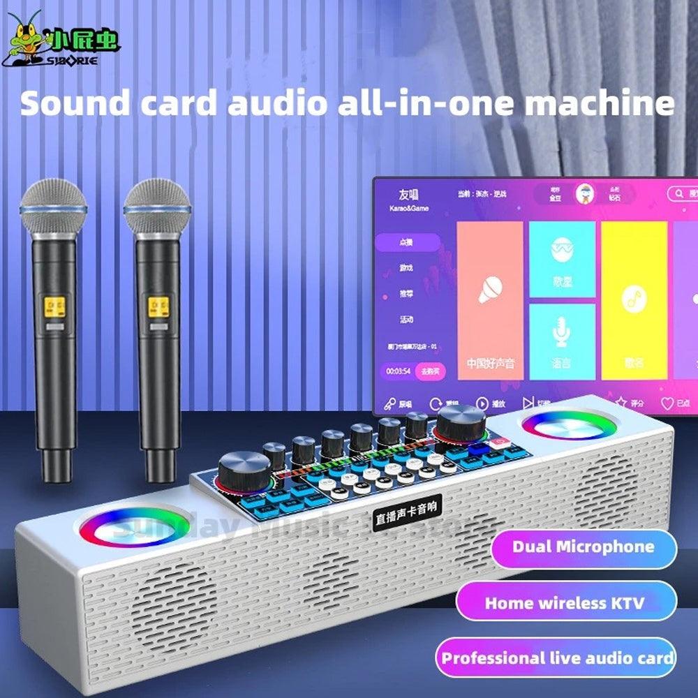 Wireless live singing sound card audio all-in-one machine - Fun Touch