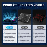 X Race Notebook Radiator Air cooler laptop Stand 6 Fans Cooling Stands