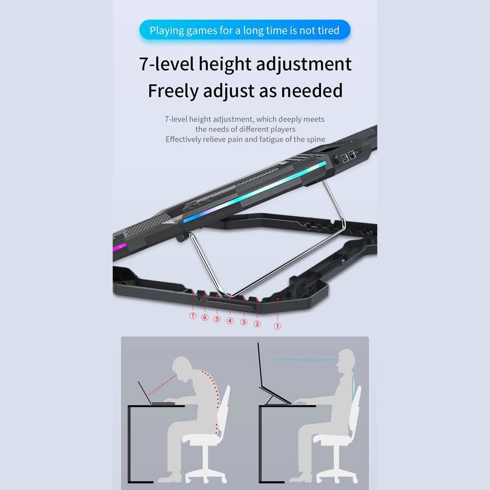 X Race Notebook Radiator Air cooler laptop Stand 6 Fans Cooling Stands