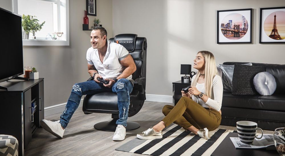 X Rocker Pro 4.1 Pedestal Gaming Chair With 4.1 Wireless Audio System