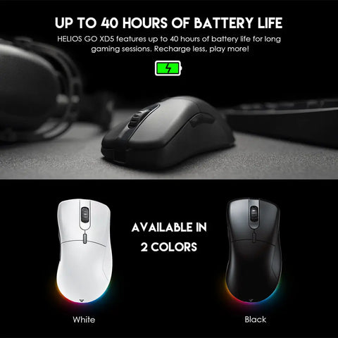 HELIOS XD5 ERGONOMIC GAMING MOUSE WIRELESS