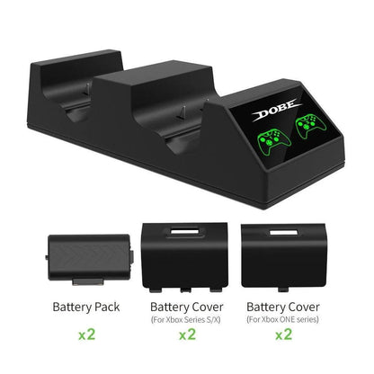 Dobe charging dock xbox series stick xbox one with 2 battery tyx-1817x