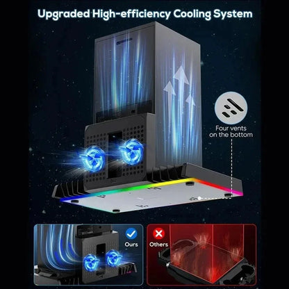 Ipega pg-xbx023s charging dock for xbox series x rgb cooling fan base game