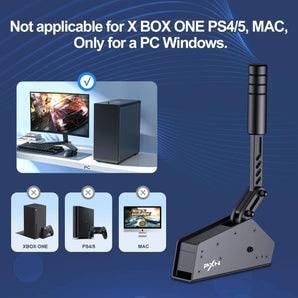 Pxn usb pc handbrake hbs16bit hall sensor linear sim handbrake for racing home