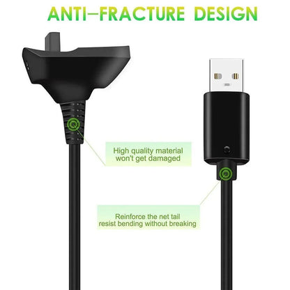 Usb charging cable for xbox 360 wireless game controller 1.5m