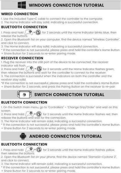 Gamesir cyclone 2 controller - wireless gaming experience with 1000hz polling rate and tmr joysticks - console