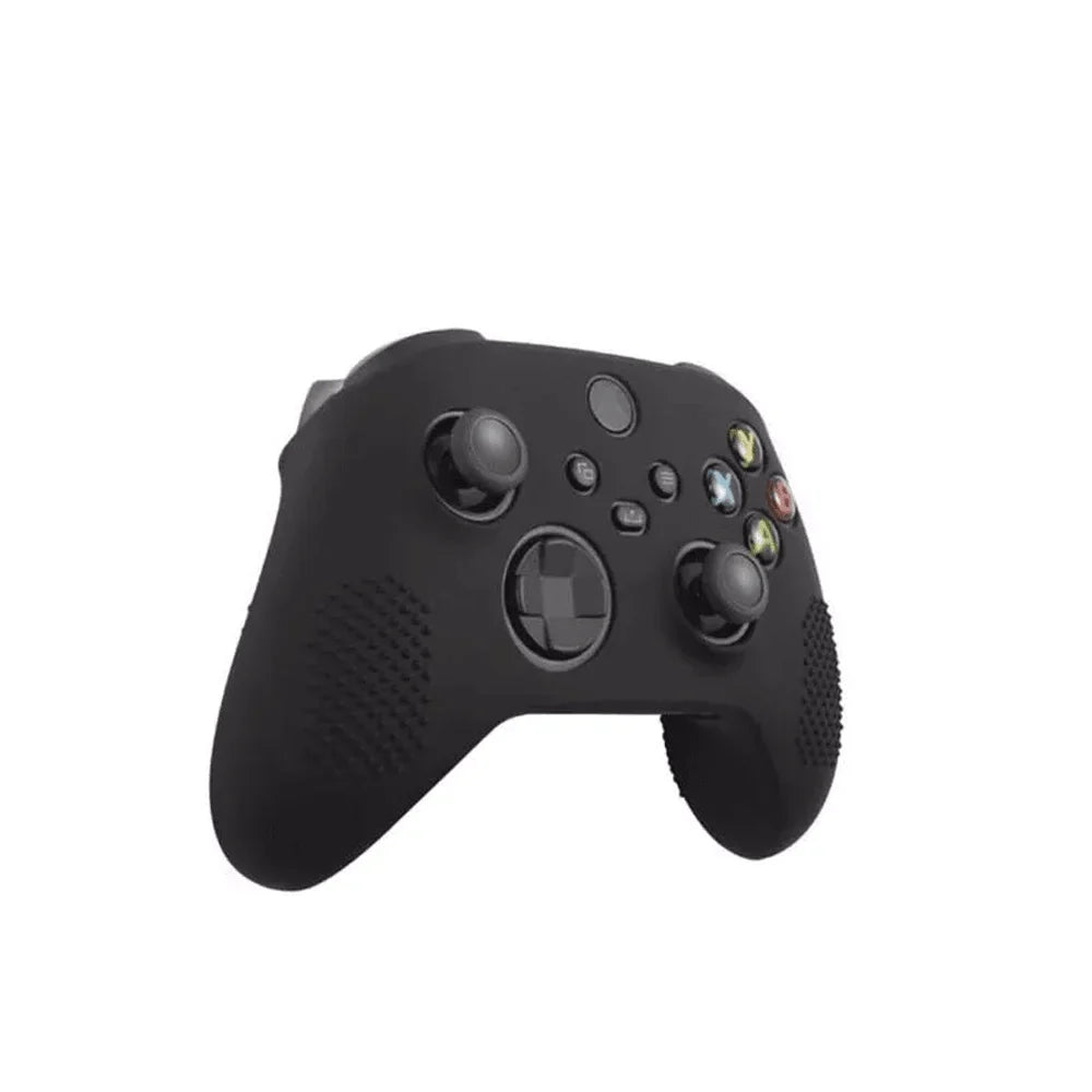 Lucky fox xbox series s / x controller silicon stick case glove lf0517 - black - console | xbox essentials
