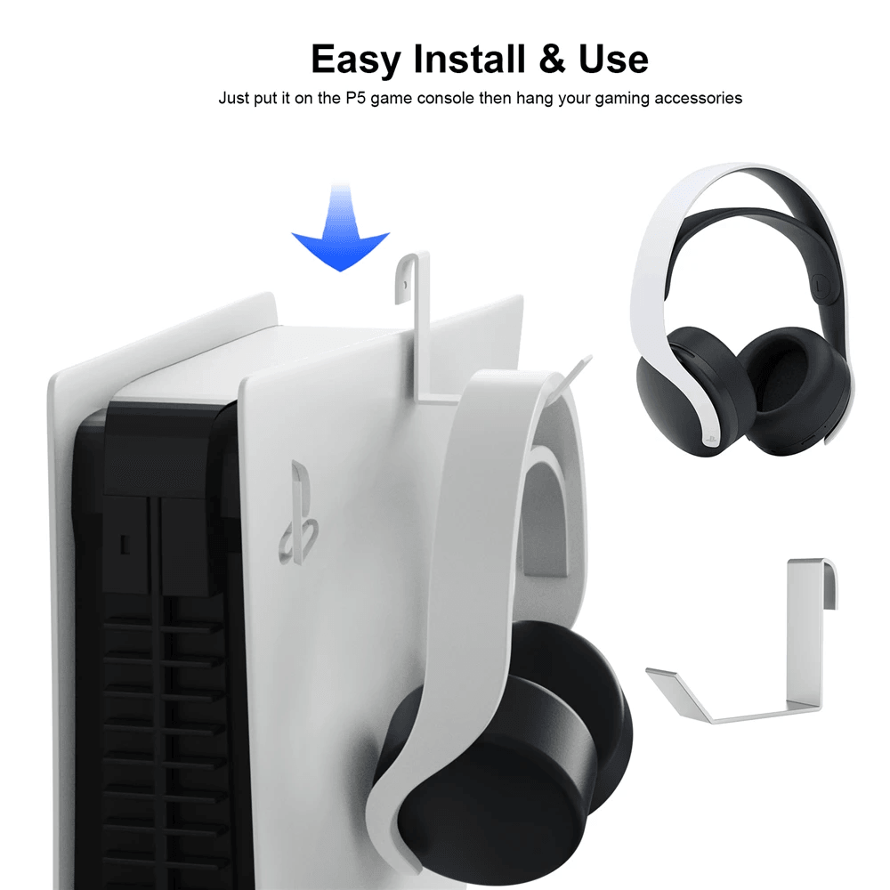 Ys-p5181 for ps5 host wall hanger base charging stand bracket for wall storage