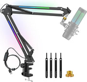 ZealSound RGB Microphone Arm Stand,Mic Arm with RGB Light Streaming