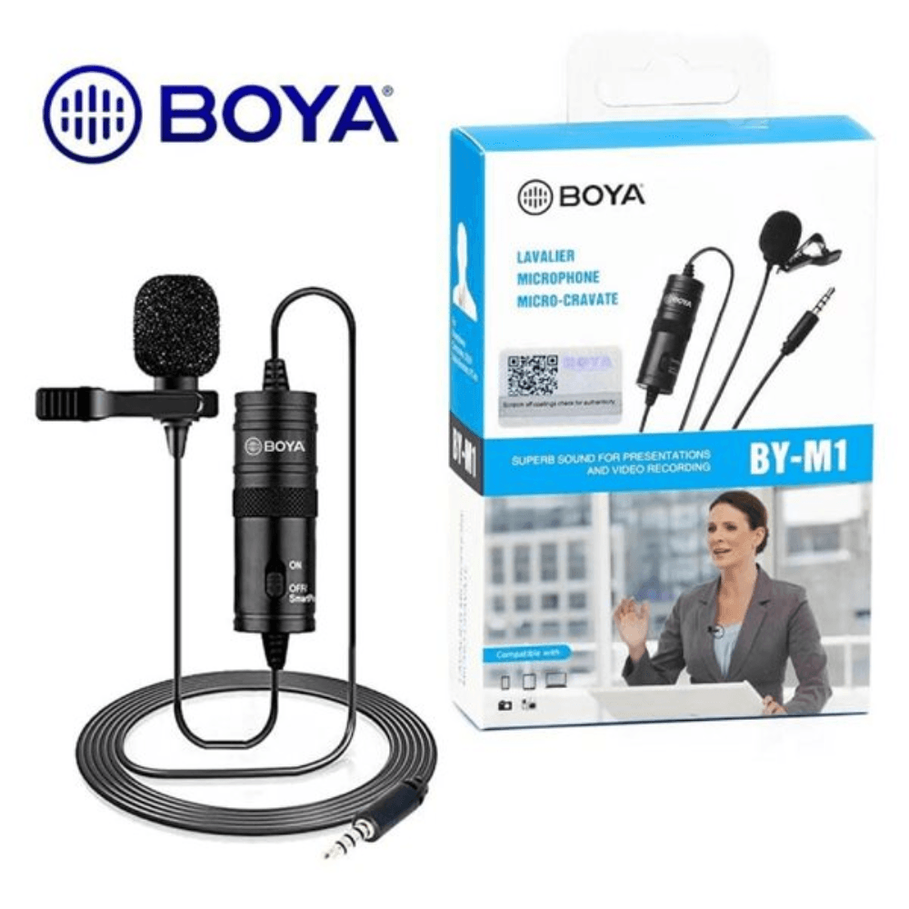 Boya by-m1 omnidirectional lavalier microphone JOD 10