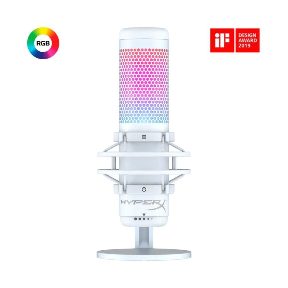HyperX QuadCast S - USB Microphone With RGB Lighting White JOD 110