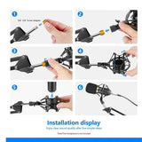Neewer nb-35 microphone suspension boom scissor arm stand JOD 15